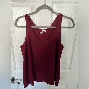 Burgundy tank